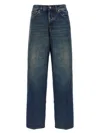 Haikure 'bethany' Blue Jeans With Logo Patch On The Rear In Blue