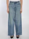 Haikure Candy Pleated Boyfriend Jeans In Blue