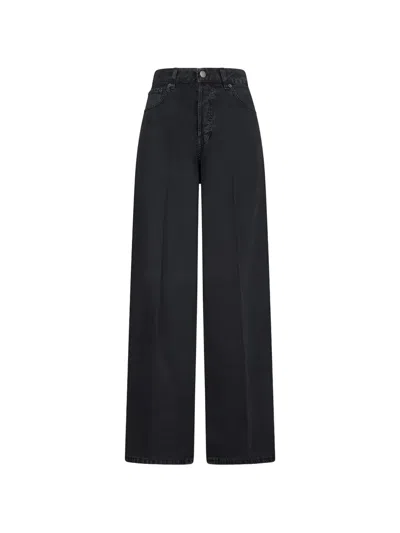 Haikure Casual Pants With Belt Loops In Black