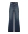 Haikure 'bethany' Blue Jeans With Logo Patch On The Rear In Blue