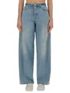 Haikure Tencel Candy Belt Loops Pleated Trousers In Blue