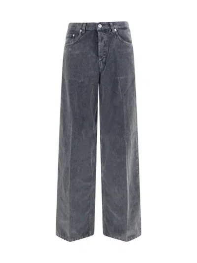 Haikure Gray Cotton Casual Pants