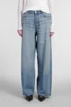 Haikure Womens Lagoon Wash Peace Lagoon Wide-leg Denim Jeans In Blue