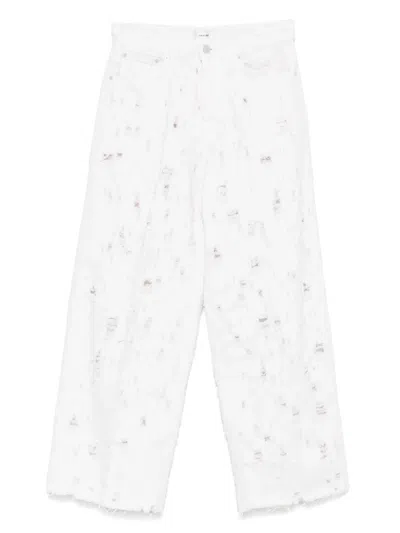 Haikure Bethany Wide-leg High-waist Bethany Jeans In White