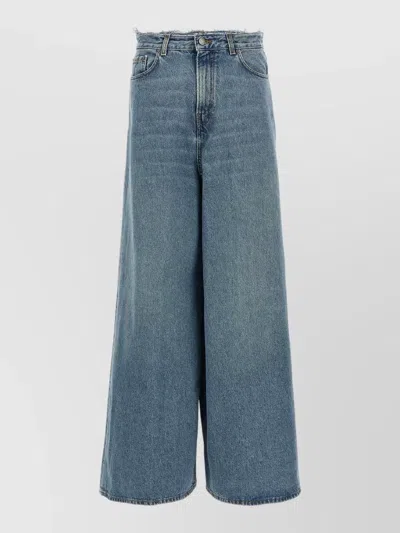 Haikure Bethany Wide Leg Jeans Five Pocket In Blue