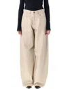 Haikure Ivory Wide Leg Trousers In Neutral