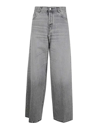 Haikure Bethany Long Wide Leg Jeans In Grey