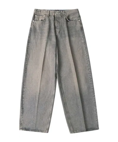 Haikure Bethany M High-waisted Wide-leg Jeans In Gray