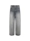 Haikure Bethany Oversized Washed-effect Jeans In Grey