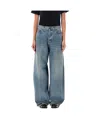 Haikure Blue Wide Leg Flared Jeans In Gray