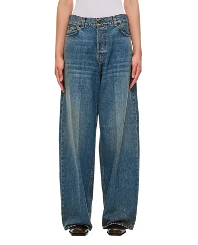 HAIKURE HAIKURE BETHANY OIL BLUE DENIM PANTS
