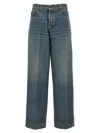 Haikure Korea Blue Washed Jeans In Oil Blue