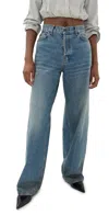 Haikure Womens Oil Blue Bethany Wide-leg Organic-cotton Denim Jeans In Oil Blue