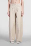 Haikure Bethany Pants In Beige Leather In Beige