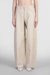 Haikure Bethany Pants In Beige Leather In Beige