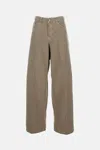 Haikure Candy Pleated Stretch Low-rise Wide-leg Jeans In Neutral