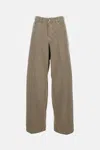 Haikure Candy Pleated Stretch Low-rise Wide-leg Jeans In Neutral