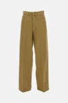 Haikure Five-pocket Denim Trousers In Brown