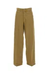 Haikure Five-pocket Denim Trousers In Brown