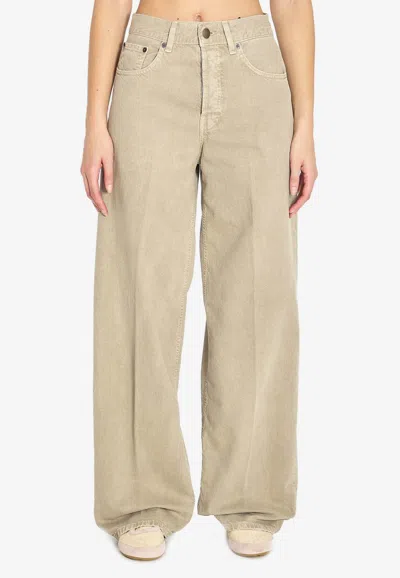 Haikure Bethany Straight-leg Jeans In Neutral