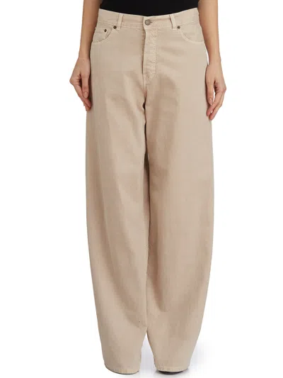 Haikure Bethany Twill 45 Hazelnut Denim Pants In Neutral