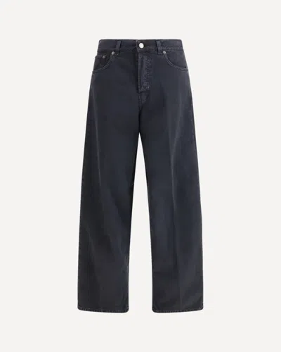 Haikure Bethany Wide Leg Denim Trousers Panel Design In Blue
