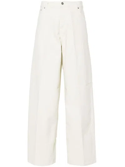 Haikure Bethany Twill 45 Baggy Denim Trousers In White