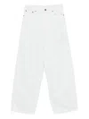 Haikure Bethany Twill Wide-leg Jeans 45 In White