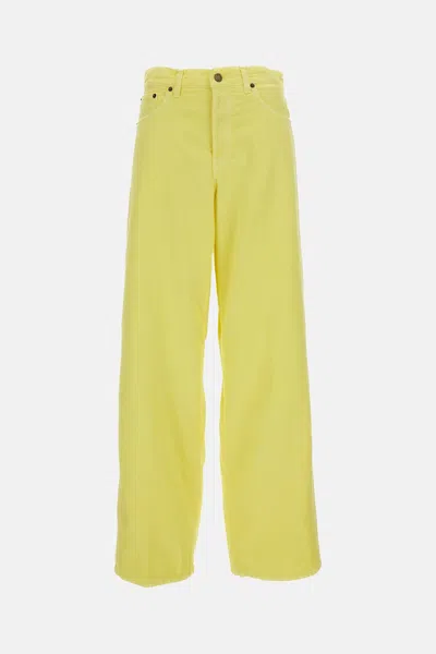 Haikure Bethany Twill 45 Trousers In Yellow
