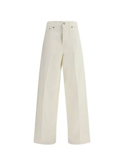 Haikure Boyfriend Fit Off-white Jeans With Soft Waistband