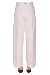 Haikure Bethany Twill 45 Baggy Denim Pants In Pale Pink