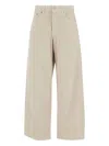 Haikure Oversized Velvet Trousers Belt Loops In Brown