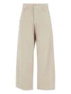 Haikure Oversized Velvet Trousers Belt Loops In Brown