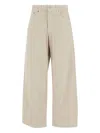 Haikure Oversized Velvet Trousers Belt Loops In Brown