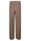 Haikure Wide-leg Corduroy Jeans-style Pants In Brown