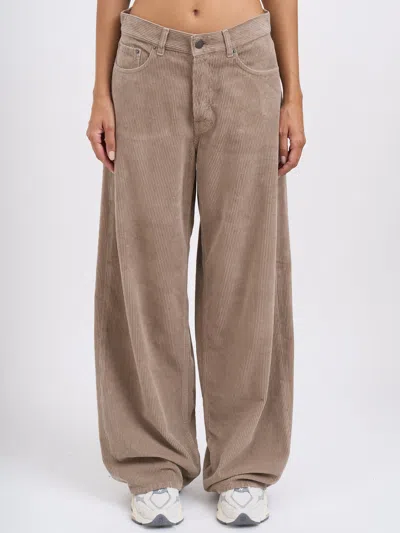 Haikure Bethany Velvet Vic Pants In Brown