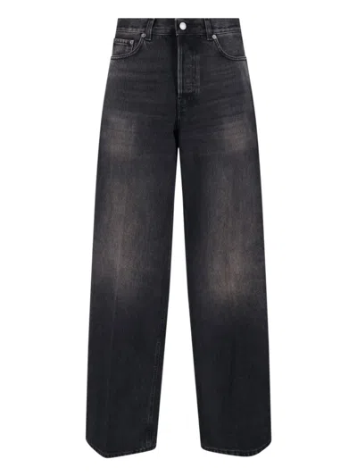 HAIKURE BETHANY WIDE JEANS - BLACK