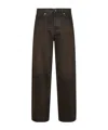Haikure Brown Vintage Effect Korea Jeans In Black