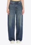 Haikure Bethany Wide-leg Faded Jeans