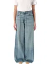Haikure Candy Pleated Boyfriend Jeans In Blue