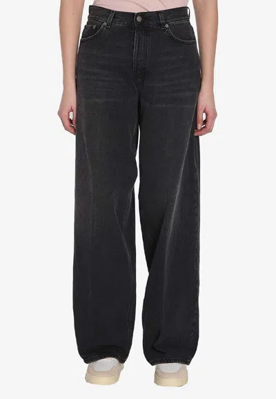 Haikure Bethany Wide Leg Jeans In Black