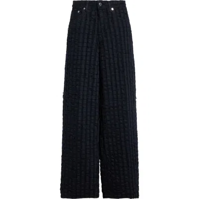 Haikure Bethany Mid Rise Wide Leg Jeans In Black