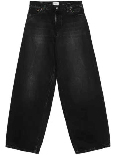 Haikure Betania Relaxed Wide-leg Jeans In Black