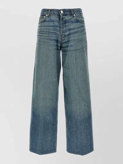 Haikure Bethany Wide Leg Jeans Five Pocket In Blue