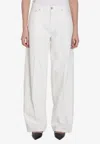 Haikure Nine In The Morning "giove Piatto" Slim Trouser In White