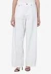 Haikure Straight-leg Washed Jeans In White