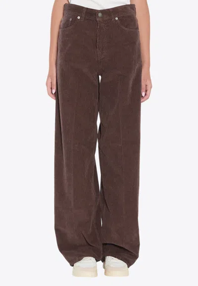 Haikure Bethany Wide-leg Pants In Brown