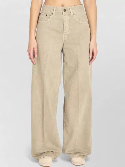 Haikure Bethany Wide Leg Straight Regular Jeans In Neutral