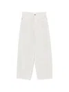 Haikure Bethany Twill Wide-leg Jeans 45 In White
