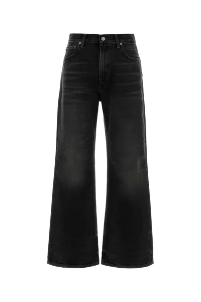 Haikure Bethany Wide-leg Denim Jeans For Women In Black